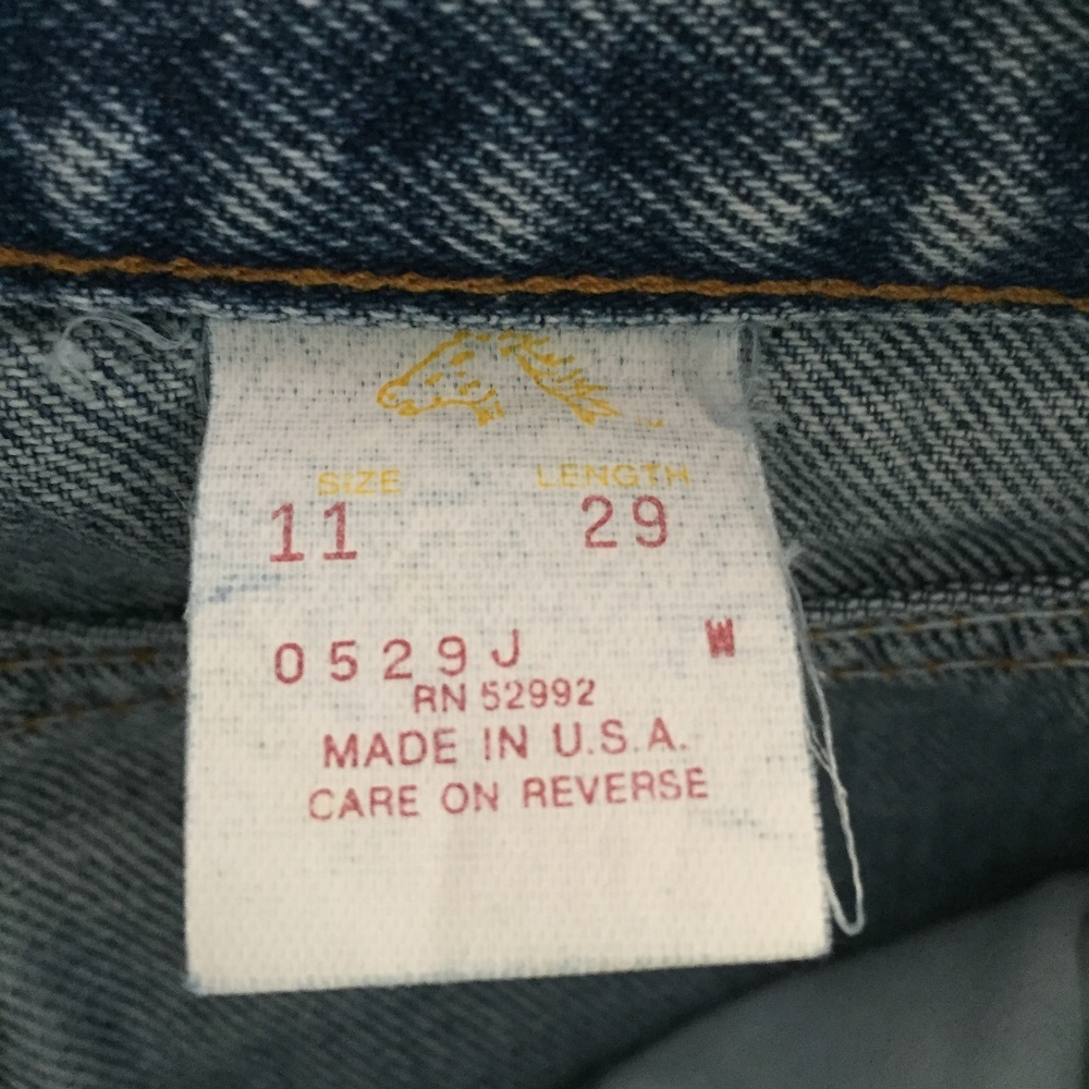 JORDACHE RED TAG- SZ 11 / 29 GREAT FADED LEATHER OUTER TAG - Picture 6 of 6